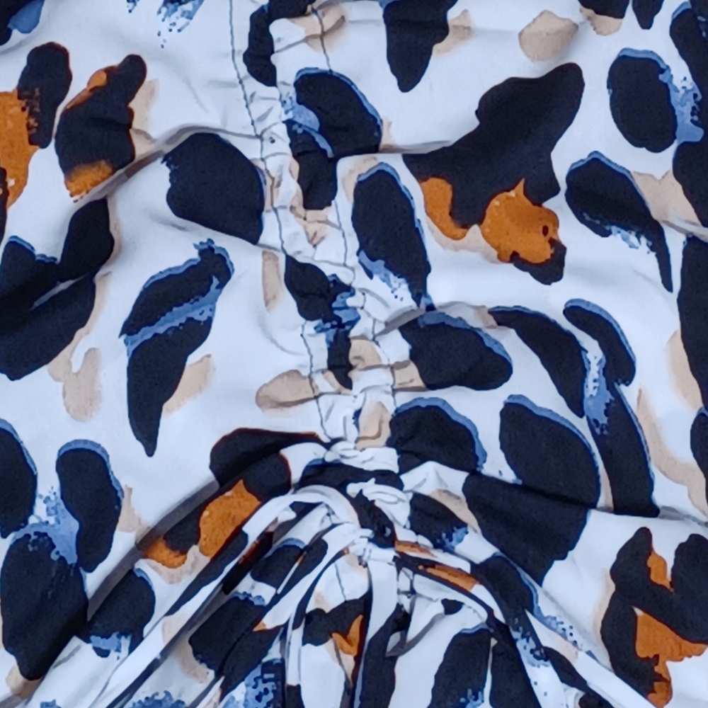 SHEIN Unity Leopard Print Ruched Drawstring Mini Skirt - Picture 3 of 16